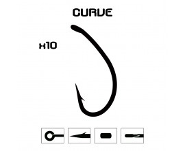 Anzuelo Mod. Curve - 10 unidades