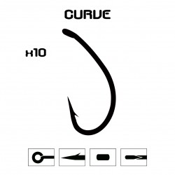 Anzuelo Mod. Curve - 10 unidades